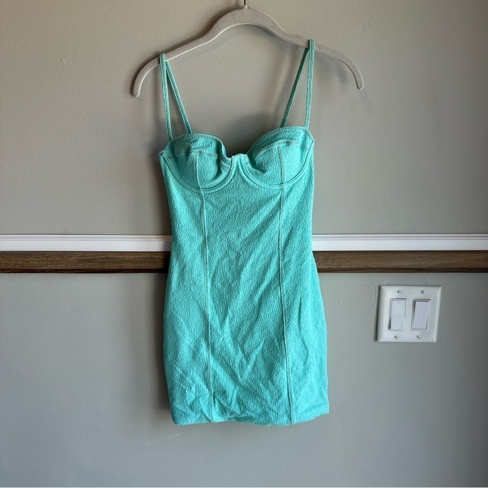 Reposhing From @sunshine2391.   Bought Two! Elegant Mint Green Strapless Dress